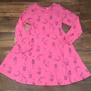 GAP 5T Pink Unicorn Rainbow Fairy Princess Dress